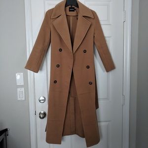 Camel Faux Wool Coat
